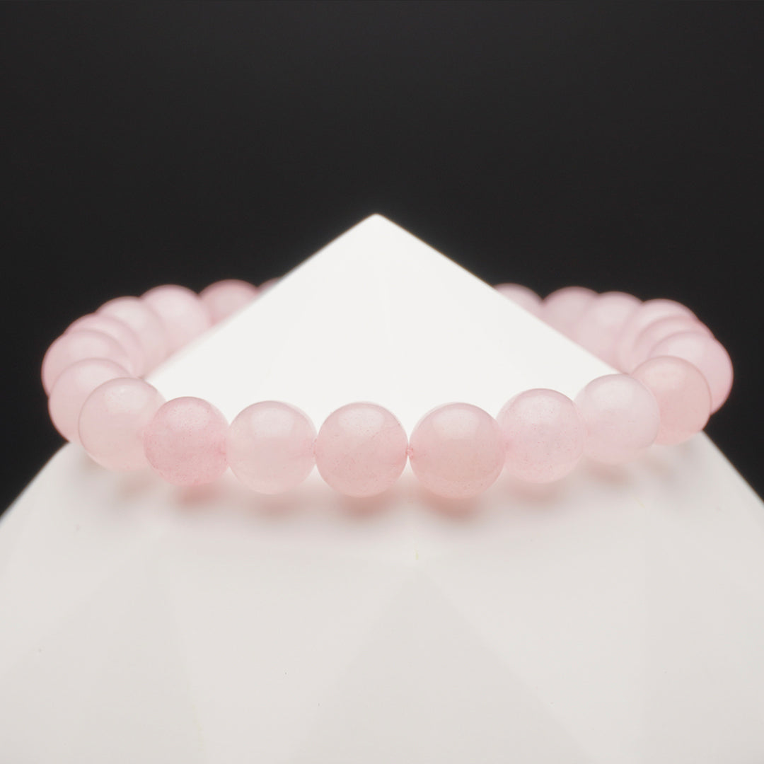 Attract & Protect Love - Rose Quartz Energy Bracelet-front