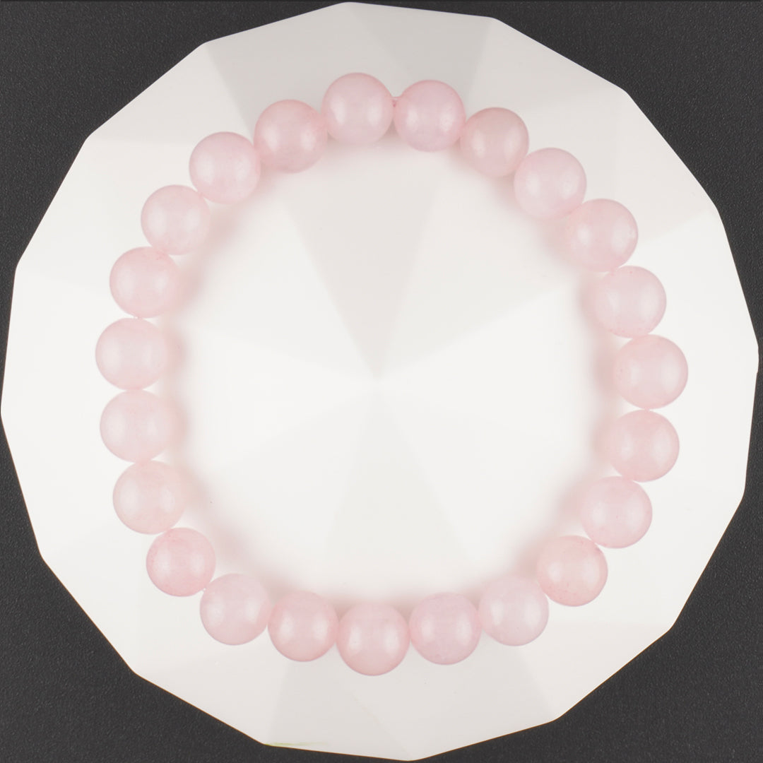 Attract & Protect Love - Rose Quartz Energy Bracelet-top