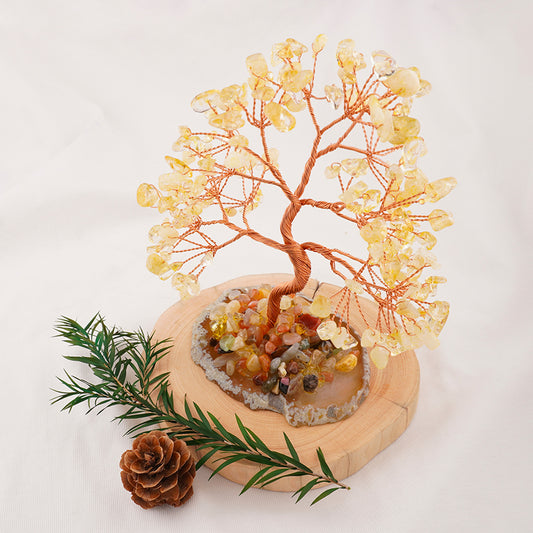 Citrine Crystal Tree of Life - Large