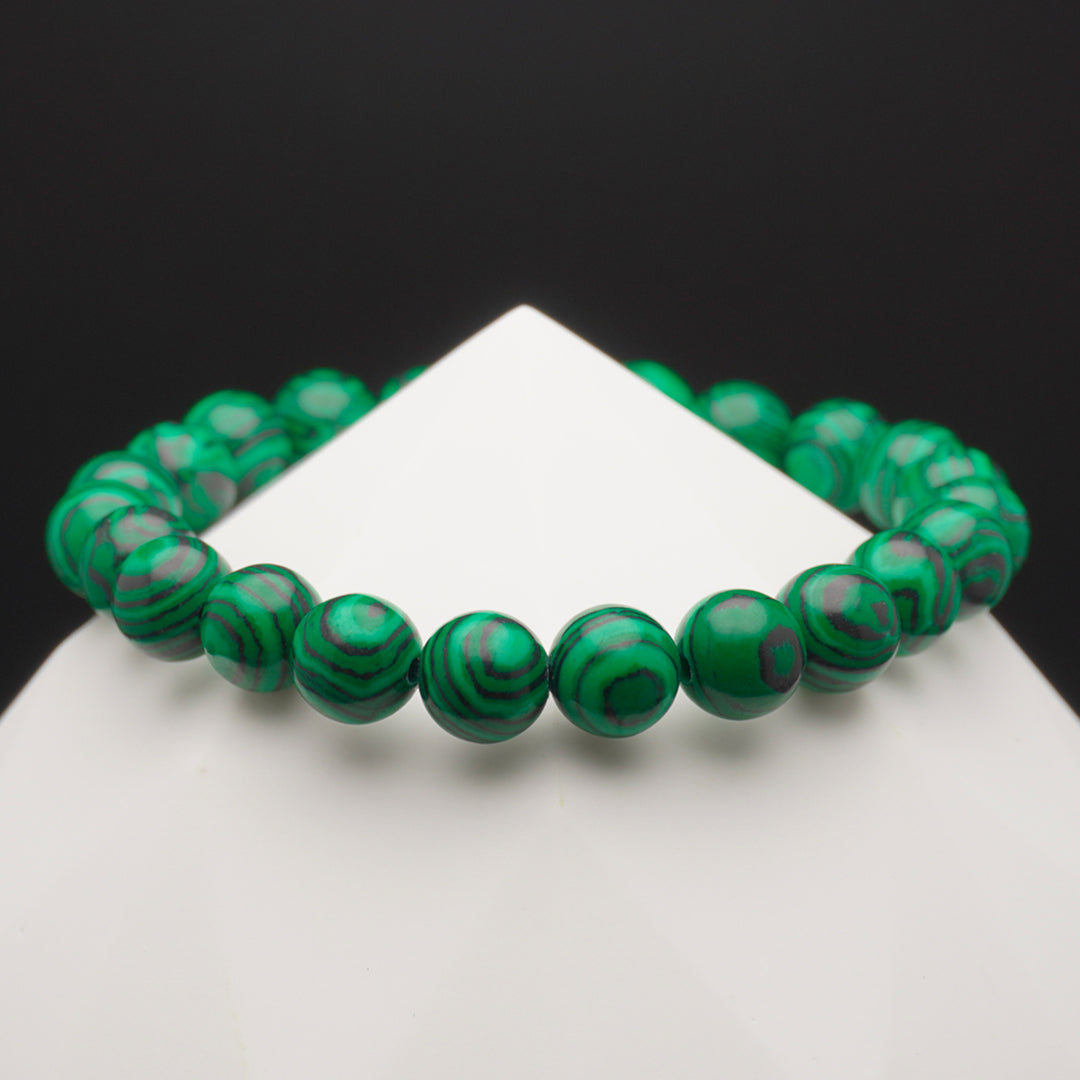 Protect Positive Strength - Malachite Energy Bracelet-front