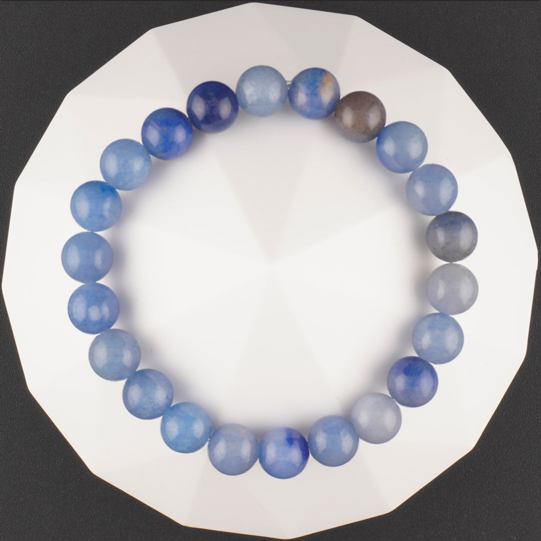 Stabilize mood - Blue Agate Energy Bracelet-top